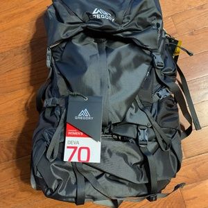 NWT Gregory Deva 70 Women's Full-Size Backpack Charcoal Size Small